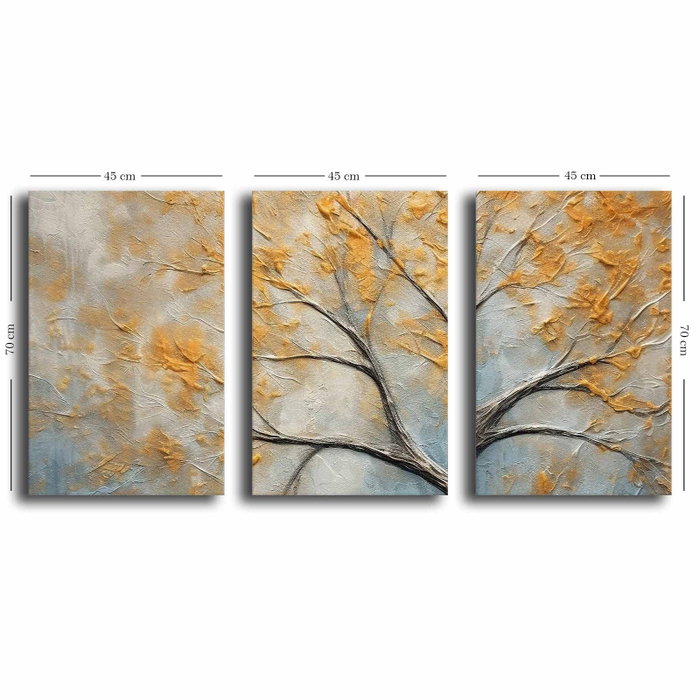 Wallity Conjunto de 3 Lienzos Decorativos Multicolor 45 x 70 cm Wallity Conjunto de 3 Lienzos Decorativos Multicolor 45 x 70 cm